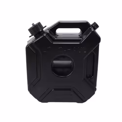 Black 5L Car and Motorcycle Fuel Spare Plastic Barrel Fuel Tank 1 Pcs