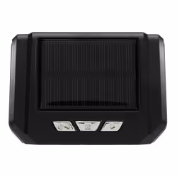Car Solar Digital Clock for Outdoor Personal Car Part Decoration B