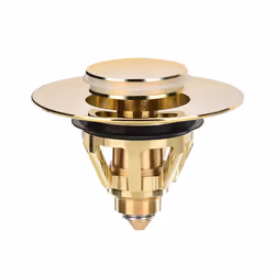 Drain Fitting Washbasin, Universal -Up Valve Plug, Sink (Gold)