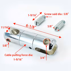 Cable Pulling Swivel Wire Bearing Breakaway Swivel 5 Ton - 1Pcs