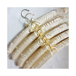 10 Pcs Non-Slip White Hangers for Women Clothing Foam Coat Hanger
