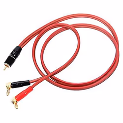 Banana Plug to Speaker Cable, 2Banana 4N OFC HiFi Speaker Wire 2M