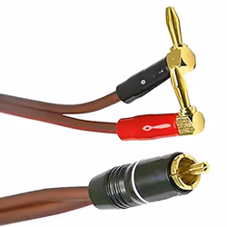 Banana Plug to Speaker Cable, 2Banana 4N OFC HiFi Speaker Wire 2M