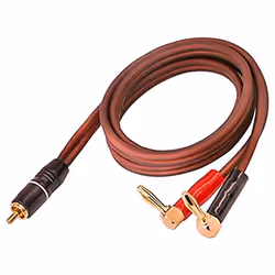 Banana Plug to Speaker Cable, 2Banana 4N OFC HiFi Speaker Wire 2M
