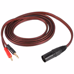 XLR to Banana XLR 3 Pin Male to Dual Banana Plugs Audio Cable, HiFi