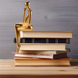 Statue Abstract Figure Sculpture Small Resin Office Decor C