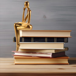 Statue Abstract Figure Sculpture Small Resin Office Decor C
