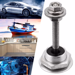 4 X Quick Release Push Hood Latch Button Car Pin Bonnet Lock Silver