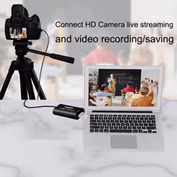 Audio Video Capture Cards to USB 2.0 1080P 4K Record Via DSLR