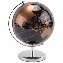World Globe Constellation Map Globe for Home Table Decoration (Gold)