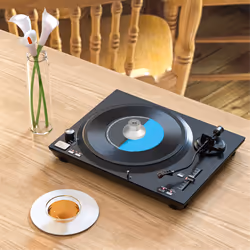 Disc Stabilizer LP Disc Stabilizer Turntable Clamp HiFi Black