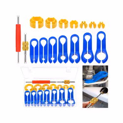 16PC AC Fuel Line Disconnect Removal Tool Set W/Storage Box