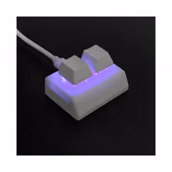 2 Keys Macro Programming Keyboard RGB Mini Keyboard Red Switch,White