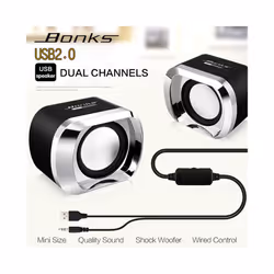 High Power Stereo Subwoofer PC Speaker DJ USB for Phone TV