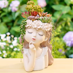 Small Fairy Succulent Plant Pot Kit with Drainage Hole A