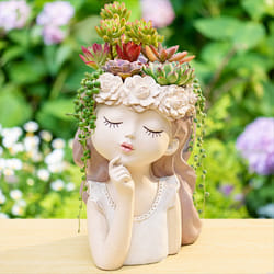 Small Fairy Succulent Plant Pot Kit with Drainage Hole A