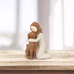 Love My Dog Figurines Statues, Remembrance Gift, for Dog Lovers Black