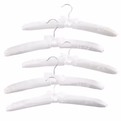 Satin Padded Hangers with Anti-Rust Swiveling Chrome Hook for Winter