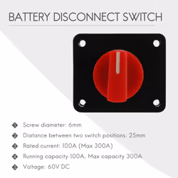 12V 300A Battery Power Battery Switch Rotary Isolator on Off Switch