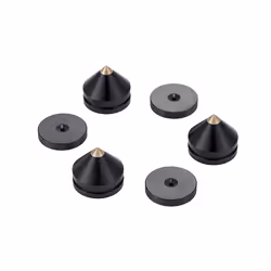 8 Set Speaker Stand Feet Foot Pad Spikes Cone Floor Foot Nail Black