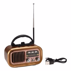 Retro FM/AM/SW Radio Full Band Portable Radio Receiver