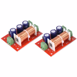 2Pcs 400W Speaker Crossover 2 Way Audio Adjustment for 2-16Ohm