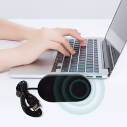 USB Speaker Portable Loudspeaker for Notebook (Black)
