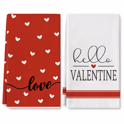 Kitchen Towels, Love Valentine's Day Dish Towels 3D Printed Towels(B)