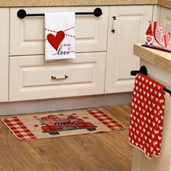 Kitchen Towels, Love Valentine's Day Dish Towels 3D Printed Towels(B)