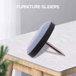 20Pcs 25mm Chair Gliders With Nail Feet Protector for Hardwood Floor