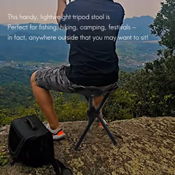 Folding Tripod Stool Outdoor Portable Seat Lightweight Fishing Chair
