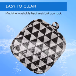 6 Pieces Cotton Pot Holders Machine Washable Heat Potholder