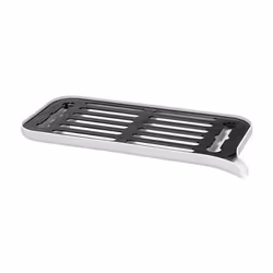 Plastic Dish Drainer Dryer Tray Large Sink Drying Rack Worktop -White