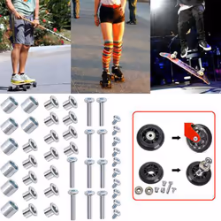 Inline Skate Axle Spacer Screw,Skate Wheel Bearing Spacer,Roller,A