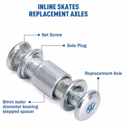 Inline Skate Axle Spacer Screw,Skate Wheel Bearing Spacer,Roller,A