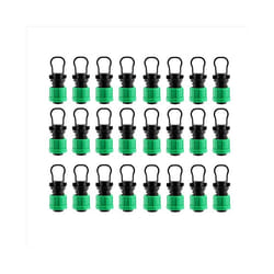 24Pcs Drip Irrigation Tubing End Cap Plug 1/2 Inch Universal End Cap