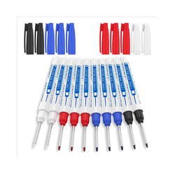 10Pcs Deep Hole Marker Pen,Carpentry Plastic Metal Glass Marking Tool
