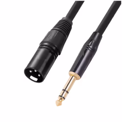 6.35 Mm 1/4 Inch Male To XLR Male Audio Stereo Mic Cable, 3 Meter