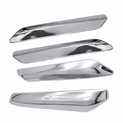 4Pcs Car Front+Rear Bumper Strip Cover Trim for C5 2009-2012