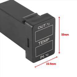 Car Interior and Exterior Temperature Display Dual Temperature Sensor