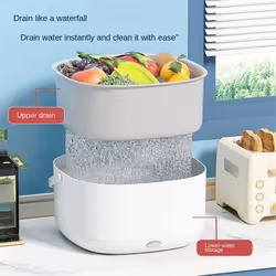 Electric Vegetable Washing Basket Kitchen Fruit and Vegetable Drainer