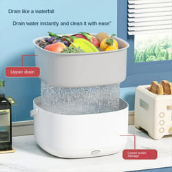 Electric Vegetable Washing Basket Kitchen Fruit and Vegetable Drainer