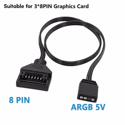 Motherboard 5V ARGB Light Control Cable AURA SYNC Cable, 8PIN