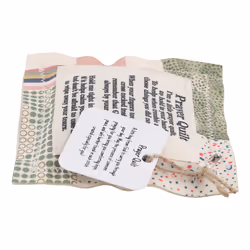 Individually Prayer Quilt Hand-Sewn Colorful Quilt for Family