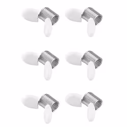 6Pcs Soft Flex Stoppers Bead Stainless Steel Mini Bead Clamps