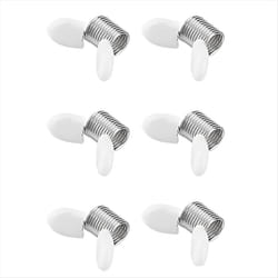 6Pcs Soft Flex Stoppers Bead Stainless Steel Mini Bead Clamps