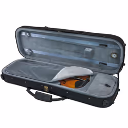 SKY 1/4 Violin Oblong Case Lightweight with Hygrometer Black/Grey