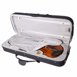 SKY 15.5-16 Inch Viola Oblong Case Lightweight with Hygrometer Black/Grey