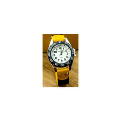 Boys Girls Quartz Watch Kids Childrens Fabric Strap Student Wristwatch - digital black white 1