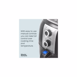 Morphy Richards Manual Health Air Fryer, 3L, Rapid Air Technology, 30 Minute Timer, 80-200 Degree Temperature Range, 1400 W, Black, 480003